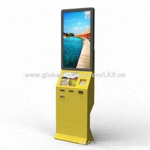 Bill Payment Machine Kiosk with 42-inch Touch Screen and Motorized Card Reader